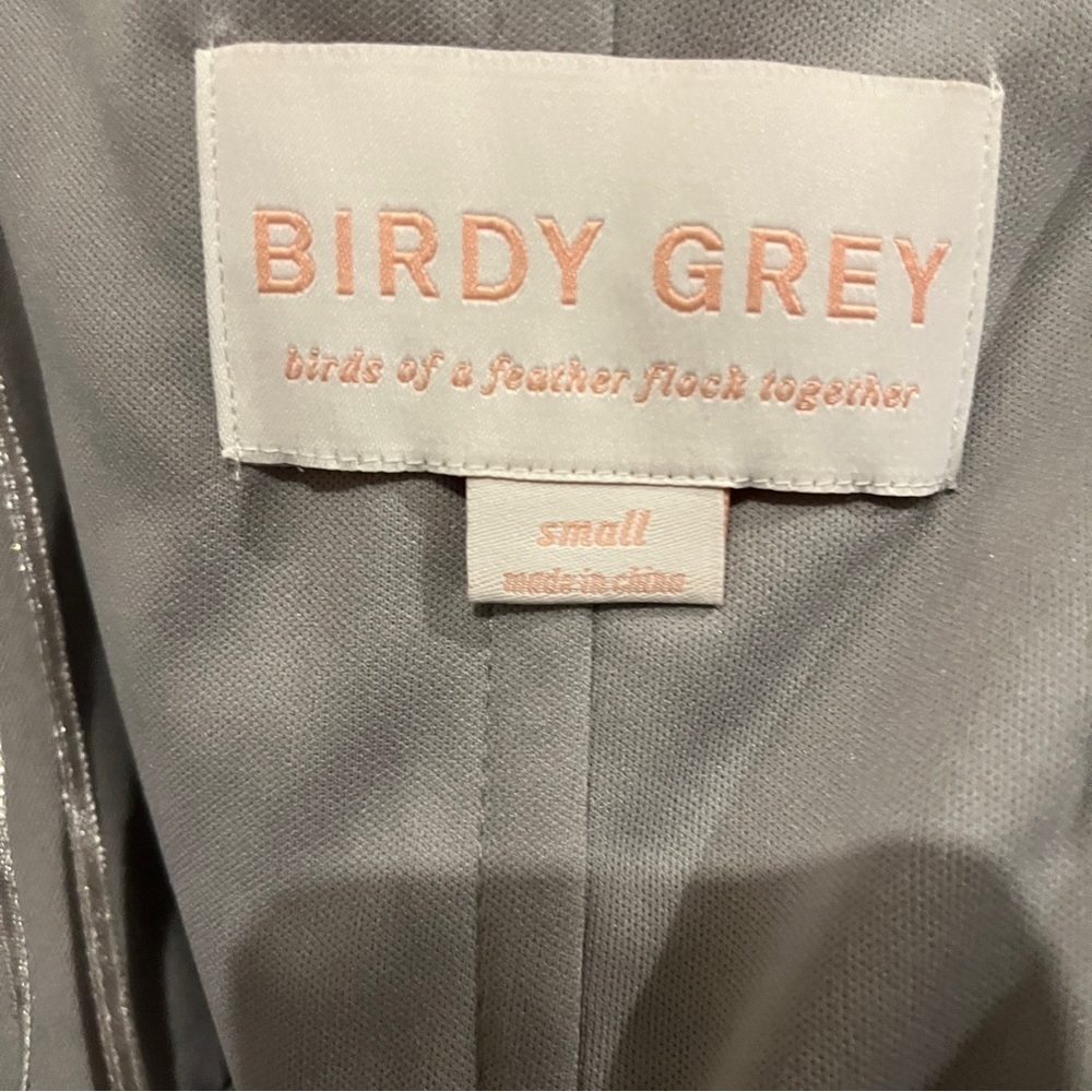 Birdy Grey Christina Convertible Long Gown Maxi Dress Silver Formal S Small - Picture 7 of 9